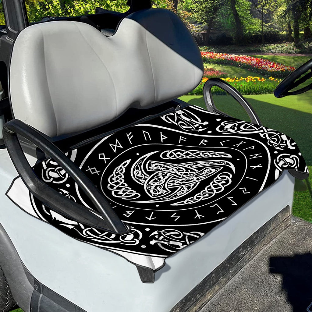 Viking Triple Horn Of Odin Print Golf Cart Seat Cover