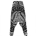 Viking Triple Horn Of Odin Print Hammer Pants
