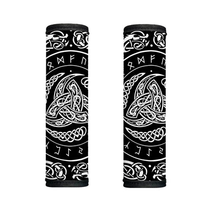 Viking Triple Horn Of Odin Print Handle Covers