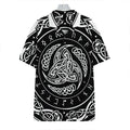 Viking Triple Horn Of Odin Print Hawaiian Shirt