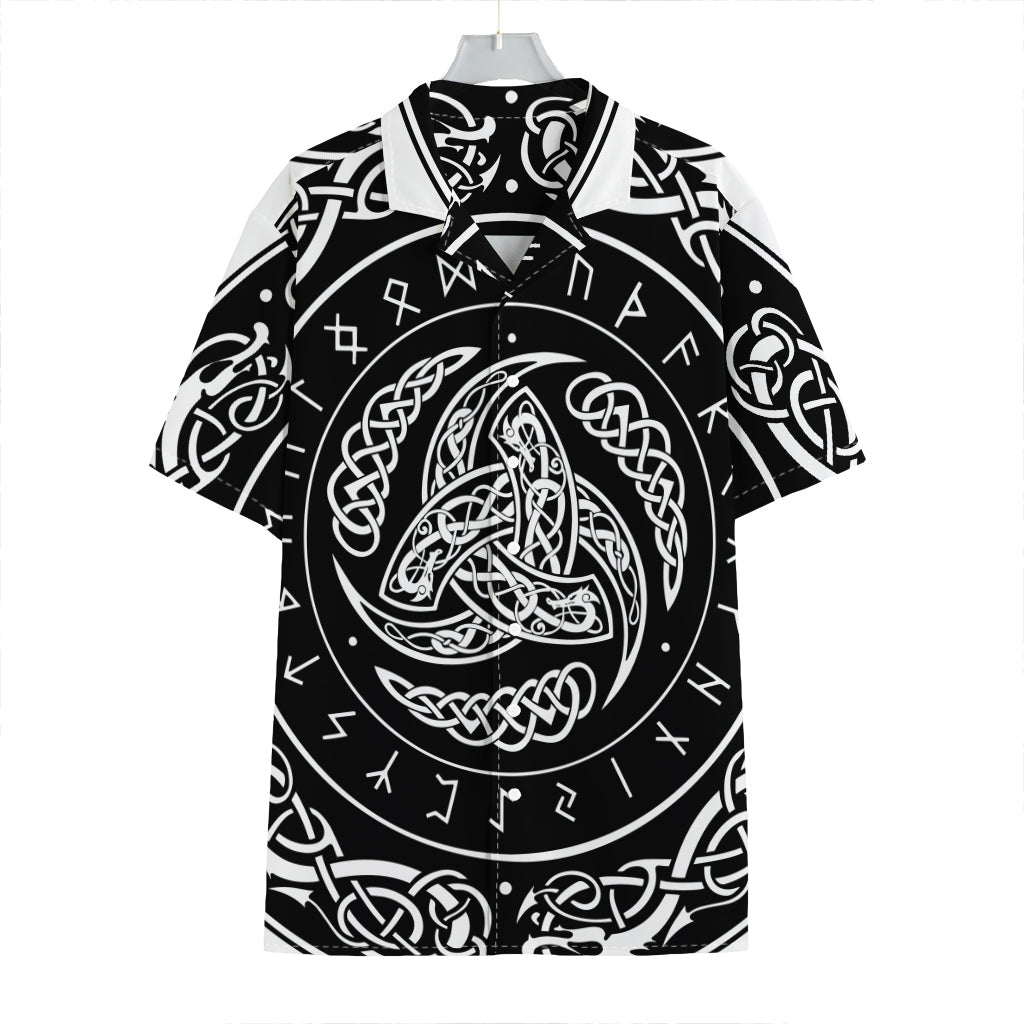 Viking Triple Horn Of Odin Print Hawaiian Shirt