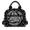 Viking Triple Horn Of Odin Print Insulated Lunch Bag