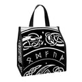 Viking Triple Horn Of Odin Print Insulated Lunch Tote