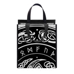 Viking Triple Horn Of Odin Print Insulated Lunch Tote