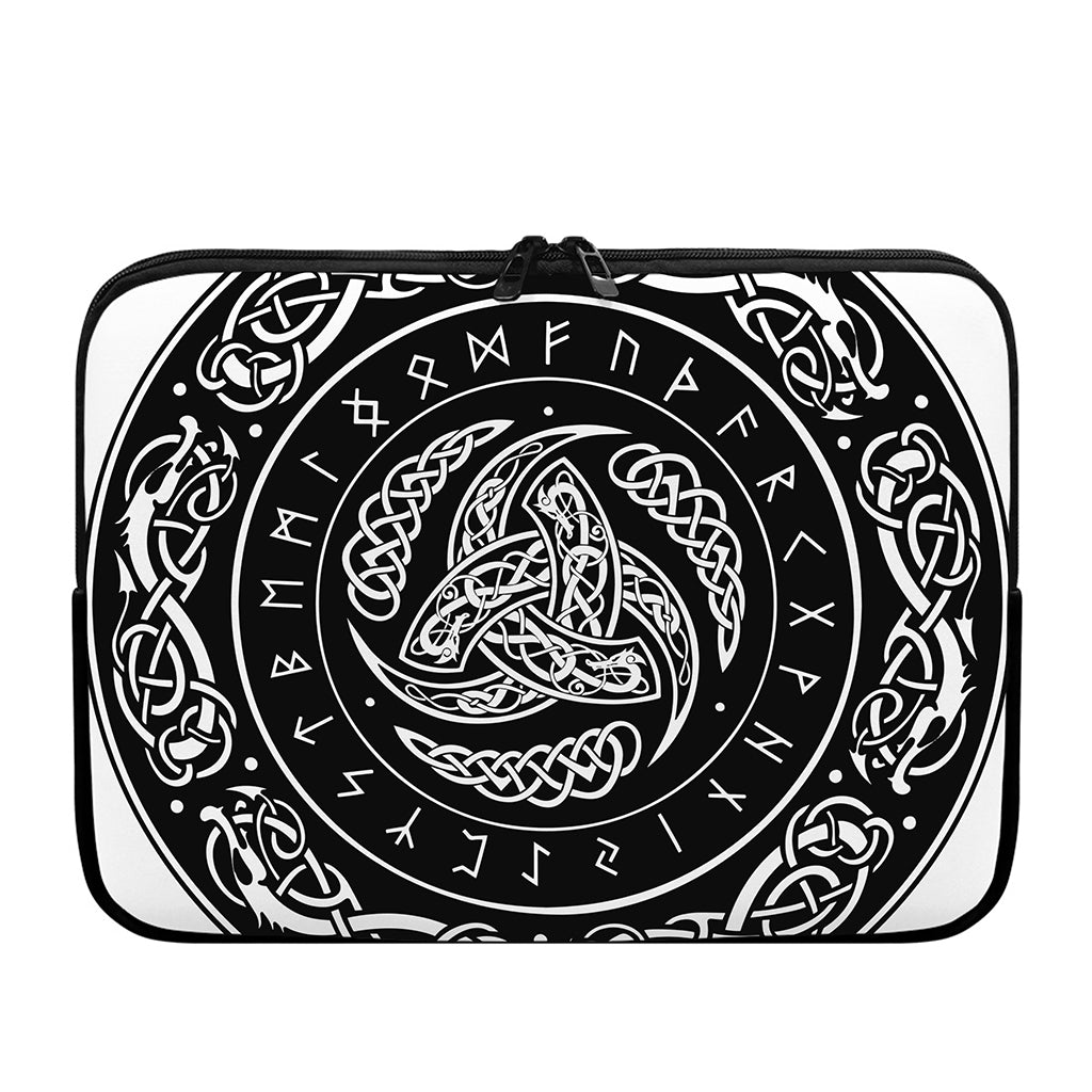 Viking Triple Horn Of Odin Print Laptop Sleeve