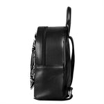 Viking Triple Horn Of Odin Print Leather Backpack