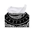 Viking Triple Horn Of Odin Print Leather Tissue Box Cover