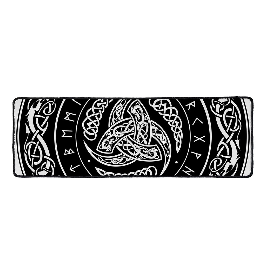 Viking Triple Horn Of Odin Print Long Kitchen Mat