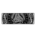 Viking Triple Horn Of Odin Print Long Kitchen Mat