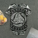 Viking Triple Horn Of Odin Print Men's Bodysuit
