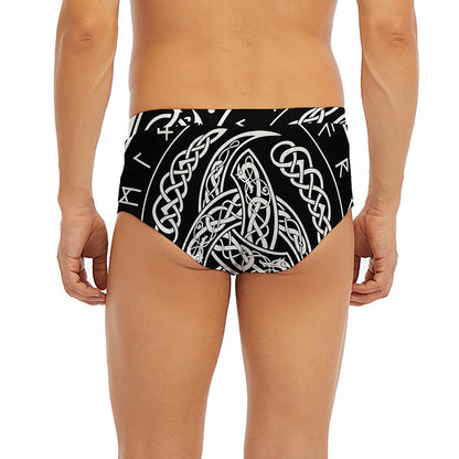 Viking Triple Horn Of Odin Print Men's Briefs