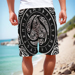 Viking Triple Horn Of Odin Print Men's Cargo Shorts