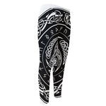Viking Triple Horn Of Odin Print Men's Compression Pants