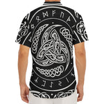 Viking Triple Horn Of Odin Print Men's Deep V-Neck Shirt