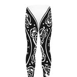 Viking Triple Horn Of Odin Print Men's leggings