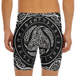 Viking Triple Horn Of Odin Print Men's Long Boxer Briefs