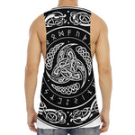 Viking Triple Horn Of Odin Print Men's Muscle Tank Top