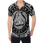 Viking Triple Horn Of Odin Print Men's Shirt