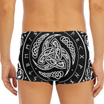 Viking Triple Horn Of Odin Print Men's Short Boxer Briefs