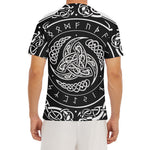 Viking Triple Horn Of Odin Print Men's Short Sleeve Rash Guard