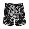 Viking Triple Horn Of Odin Print Men's Athletic Shorts