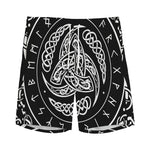Viking Triple Horn Of Odin Print Men's Sports Shorts
