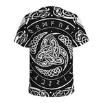 Viking Triple Horn Of Odin Print Men's Sports T-Shirt