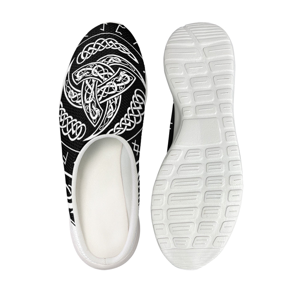 Viking Triple Horn Of Odin Print Mesh Casual Shoes