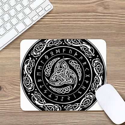 Viking Triple Horn Of Odin Print Mouse Pad