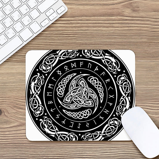 Viking Triple Horn Of Odin Print Mouse Pad