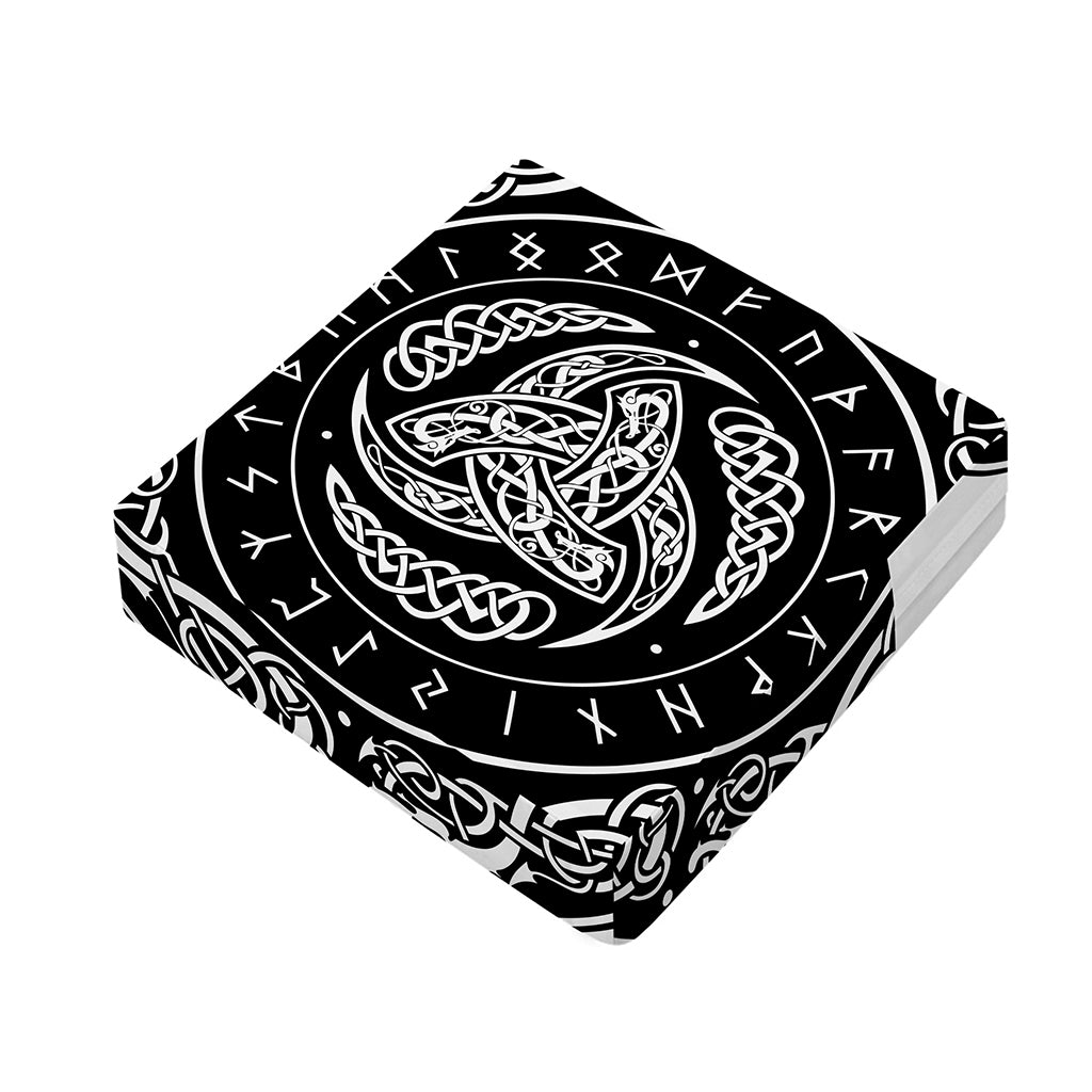 Viking Triple Horn Of Odin Print Outdoor Seat Cushion Cover