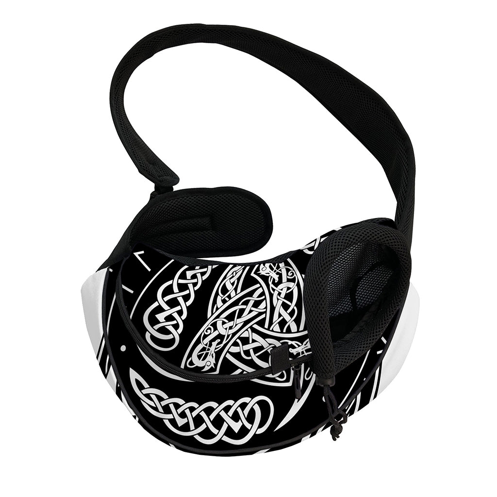 Viking Triple Horn Of Odin Print Pet Sling Carrier