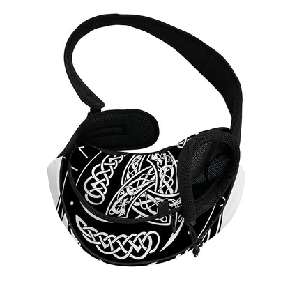 Viking Triple Horn Of Odin Print Pet Sling Carrier