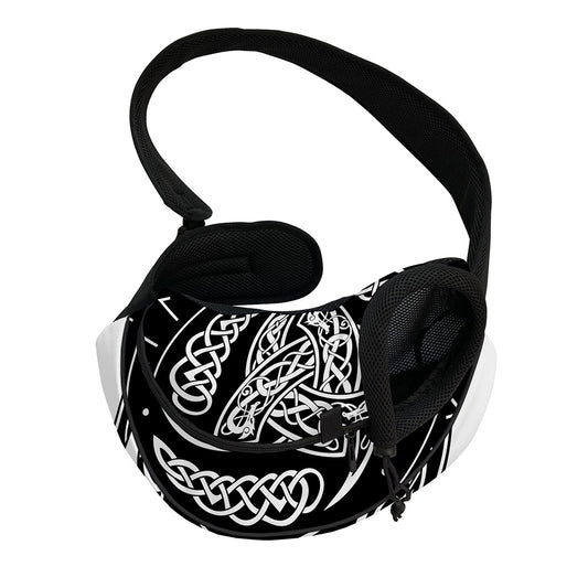 Viking Triple Horn Of Odin Print Pet Sling Carrier