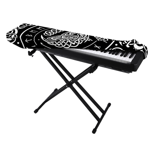Viking Triple Horn Of Odin Print Piano Keyboard Cover