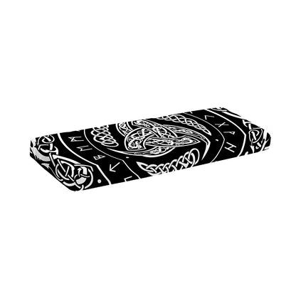 Viking Triple Horn Of Odin Print Piano Keyboard Cover