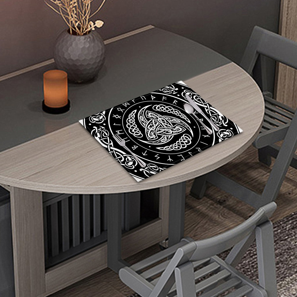 Viking Triple Horn Of Odin Print Placemat