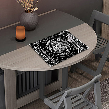 Viking Triple Horn Of Odin Print Placemat