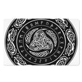 Viking Triple Horn Of Odin Print Polyester Doormat