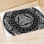 Viking Triple Horn Of Odin Print Polyester Doormat