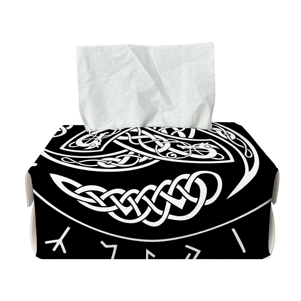 Viking Triple Horn Of Odin Print Rectangle Tissue Box Cover