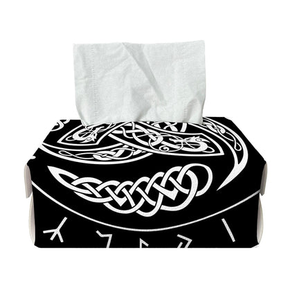 Viking Triple Horn Of Odin Print Rectangle Tissue Box Cover