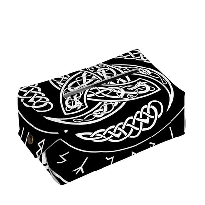 Viking Triple Horn Of Odin Print Rectangle Tissue Box Cover