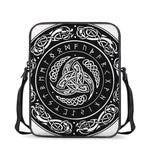 Viking Triple Horn Of Odin Print Rectangular Crossbody Bag