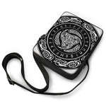 Viking Triple Horn Of Odin Print Rectangular Crossbody Bag