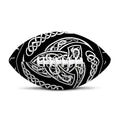 Viking Triple Horn Of Odin Print Rugby Ball