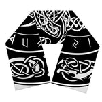 Viking Triple Horn Of Odin Print Scarf