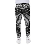 Viking Triple Horn Of Odin Print Scuba Joggers