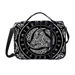 Viking Triple Horn Of Odin Print Shoulder Strap Bible Bag