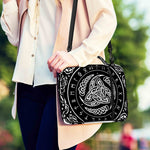 Viking Triple Horn Of Odin Print Shoulder Strap Bible Bag